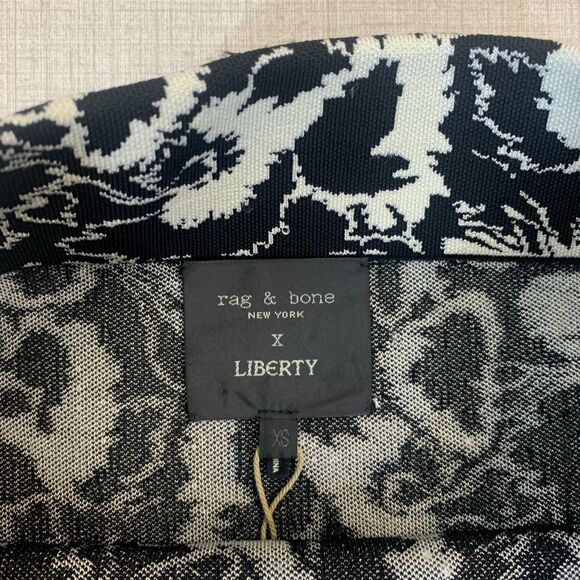 Rag & Bone Liberty Bodycon Skirt Womens XS Extra Small Ivory Small Floral Print - Picture 6 of 13